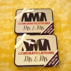 Mr.&Mr.  Congratulations Gift card box.
